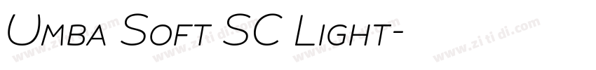 Umba Soft SC Light字体转换